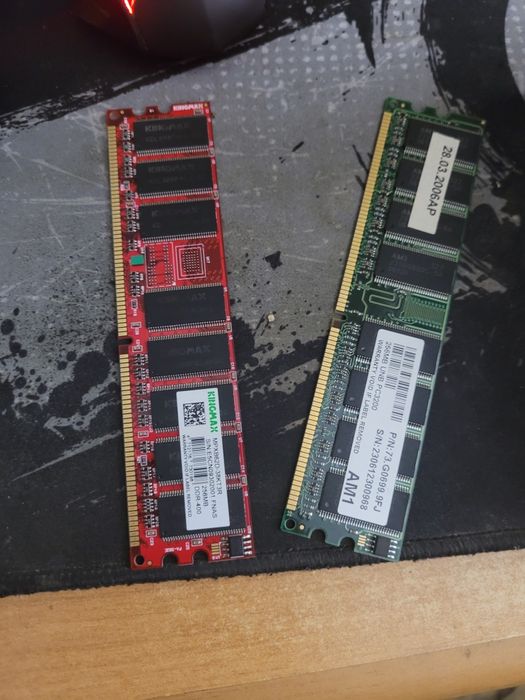 256mb ram DDR-400  2 sticks