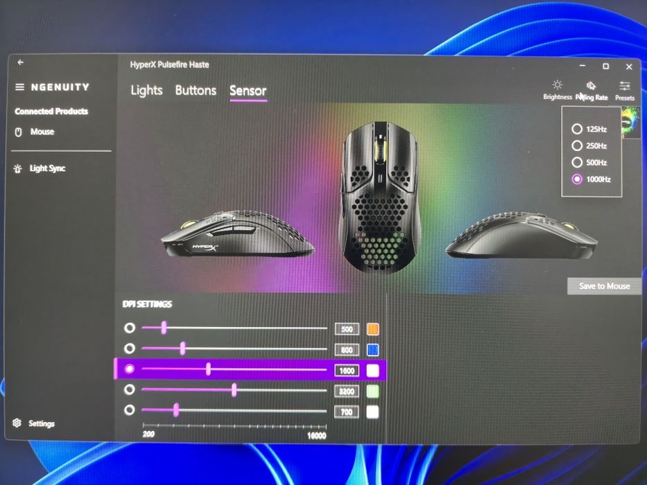 HyperX Pulsefire Haste Ultra-Lightweight. Мышь игровая компьютерная.