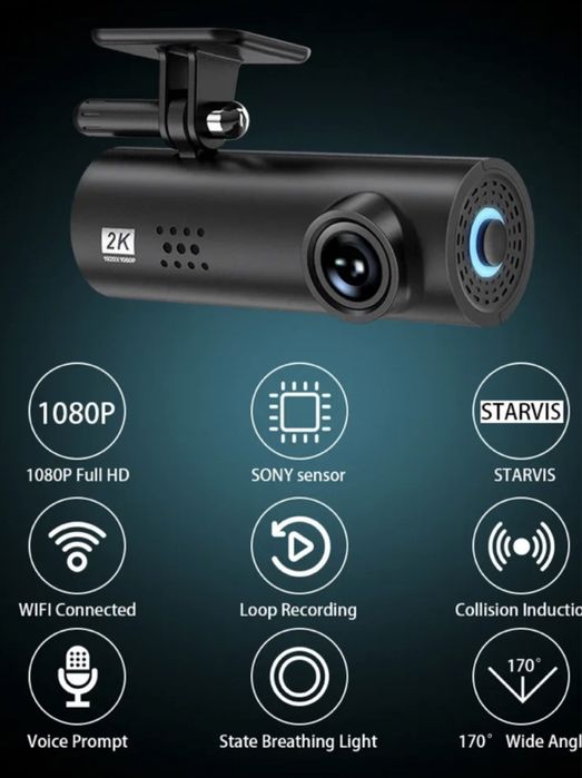 Camera Auto Dash Cam Midrive 1S, 1080P, Wi-Fi