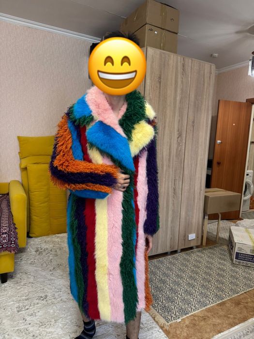 Трендовая шуба, эко-мех