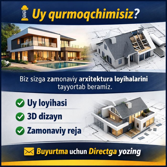Arxitektura loyihalari tayyorlaymiz