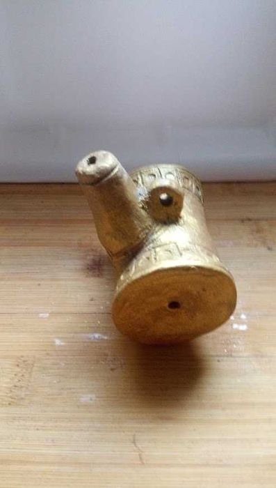 1. Ръчно изработена керамична Окарина - Театрална маска    OCARINA