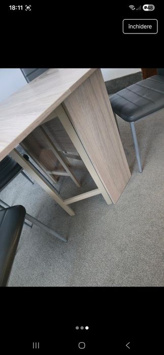 Masa extensibila cu 4 scaune