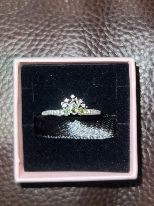 Inel Pandora argint 925 tiana disney princess printesa nufar si cutie