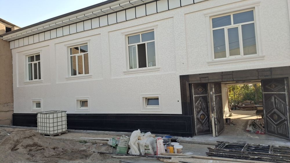 Fasad ishlari Travertin Marmarino Leanardo Luchento Bazalt Tyaga va ha