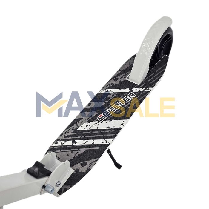 Тротинетка детска сгъваема скутер scooter бяла черна алуминиева