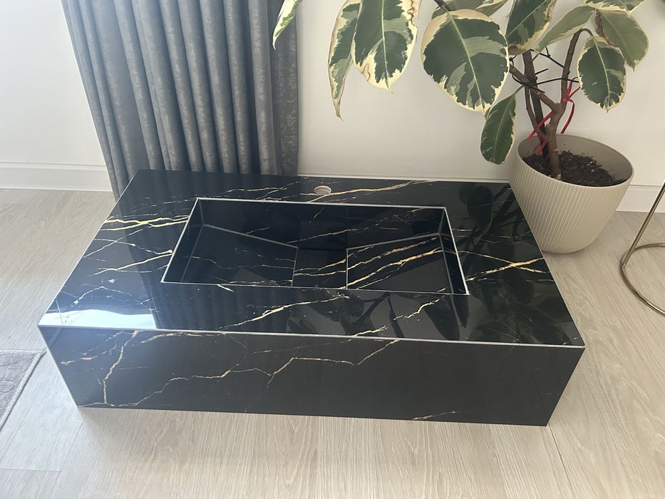 Продавам декоративна мивка от черен гранитогрес – 80/45/20 см