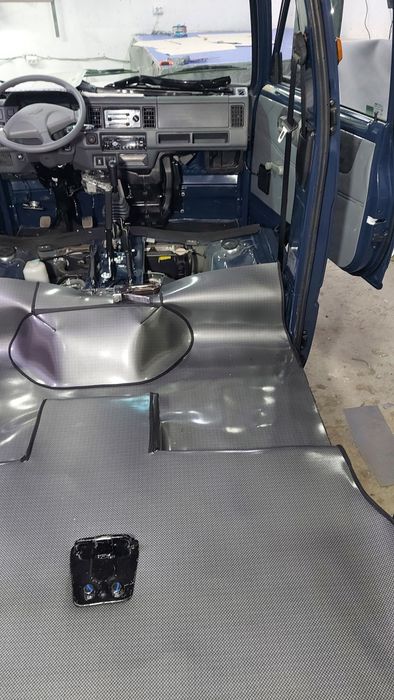 Настил линолеума