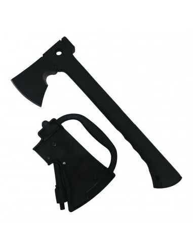 Topor Survival Multifunctional Negru Otel Inoxidabil, Cutit,Fluier