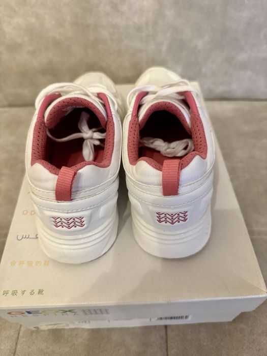 Детски маратонки Geox Bernie white/fuchsia