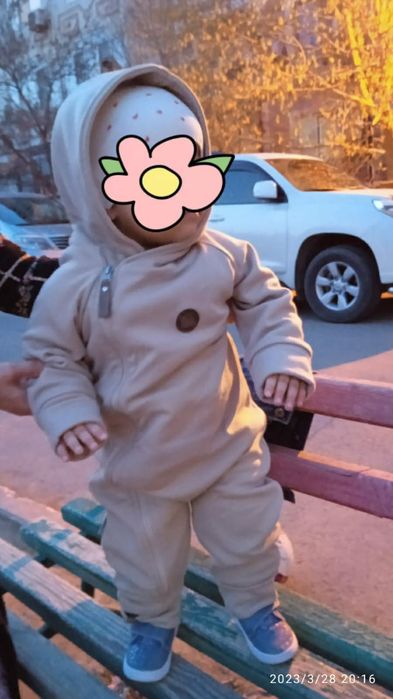 Детский осенний тканевый комбинезон Kerry