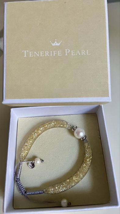 Bratara Tenerife Pearl originala - argint 925 & perle naturale - NOUA