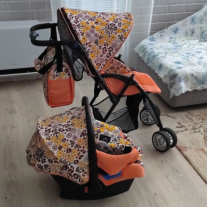 Бебешка количка Beeper + кошче и чанта