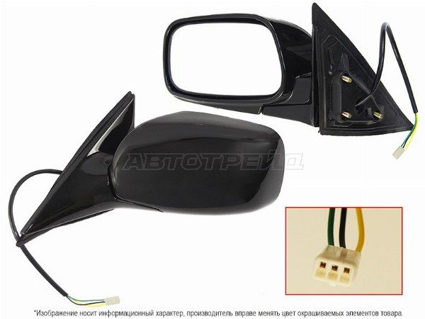 Зеркало TOYOTA CAMRY 01-06 LH 3 контакта LHD Toyota Camry