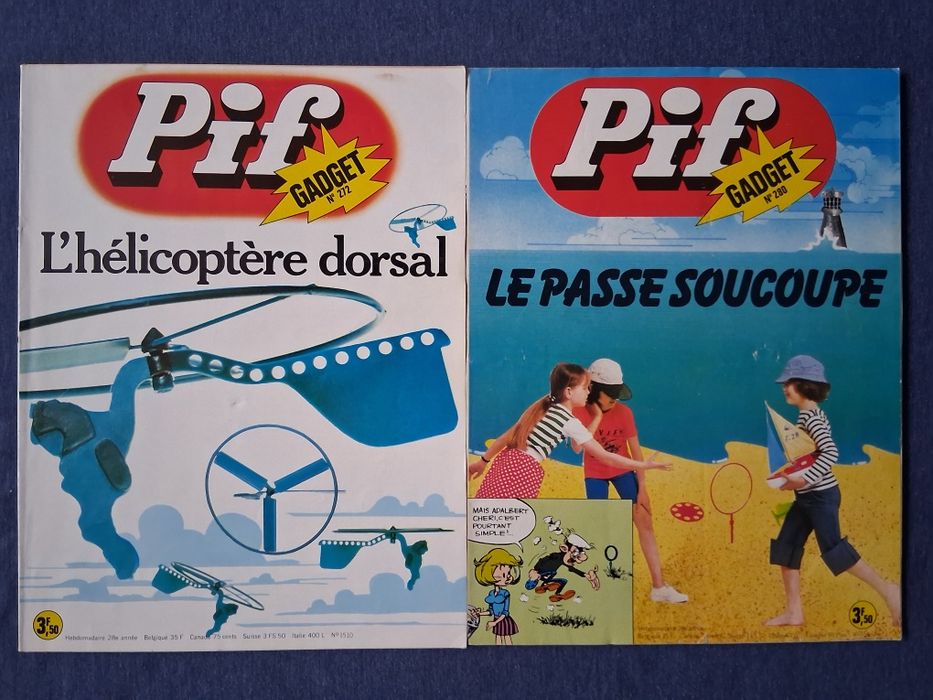 ЛОТ Стари Френски Списания PIF Gadjet  18 Броя