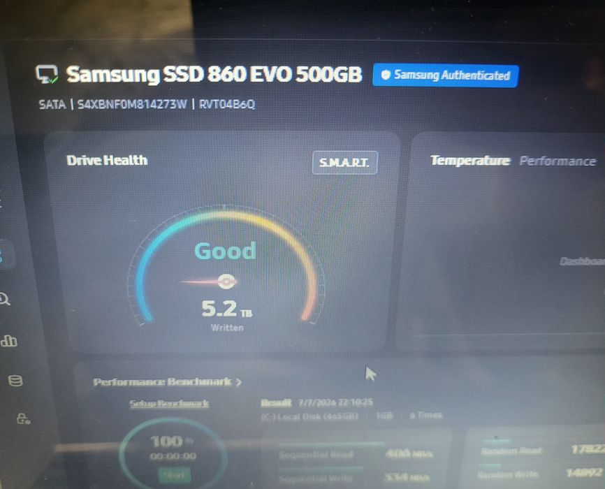 Samsung SSD 860 EVO 500GB – stare excelentă