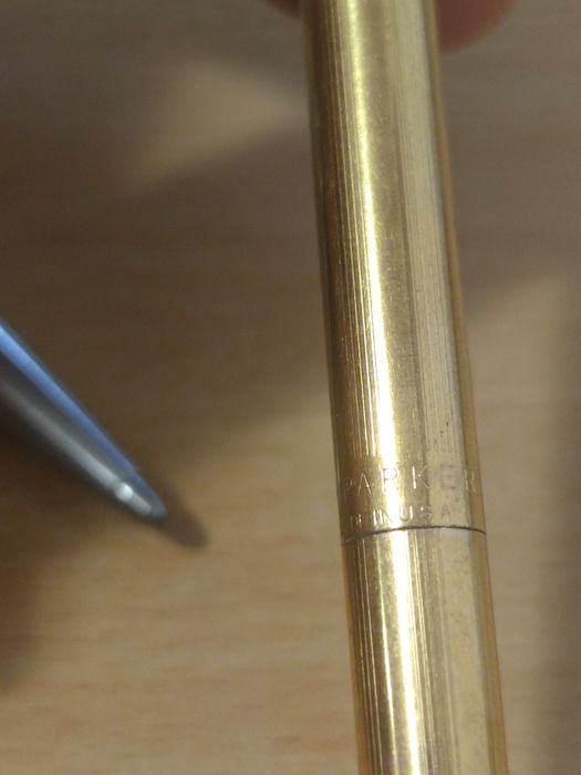Pix Vintage Parker 45 Flighter si Parker Classic Insignia Gold ambele made in USA