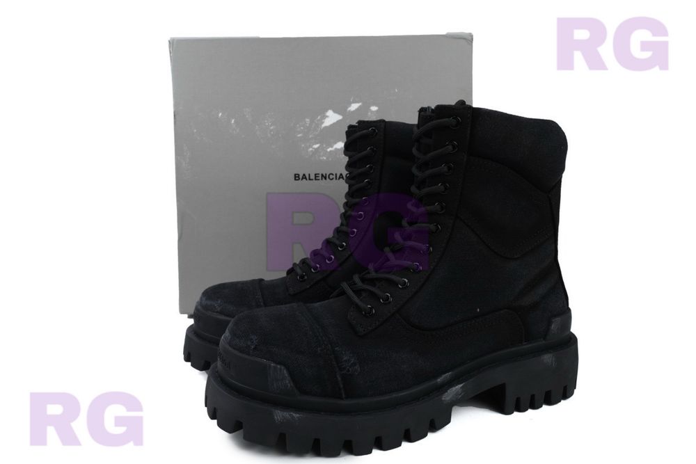 Balenciaga Strike Boots Black