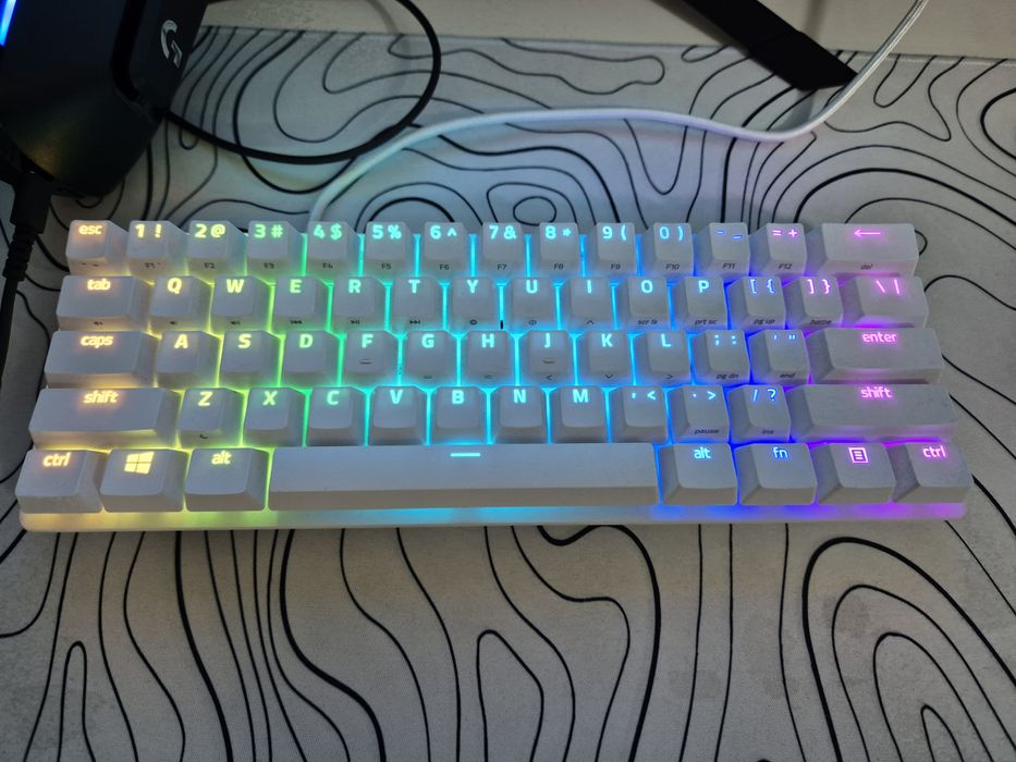 Механична клавиатура Razer-Huntsman Mini,Optical red,Mercury