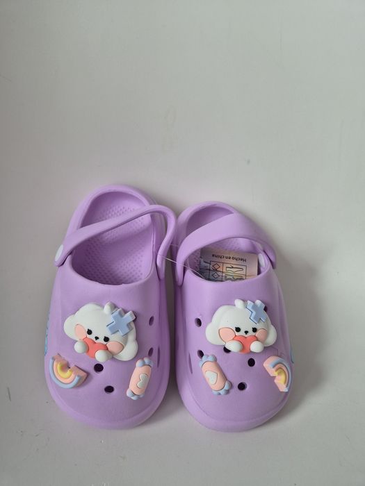 Papuci crocs copii fete cu jibbitz
