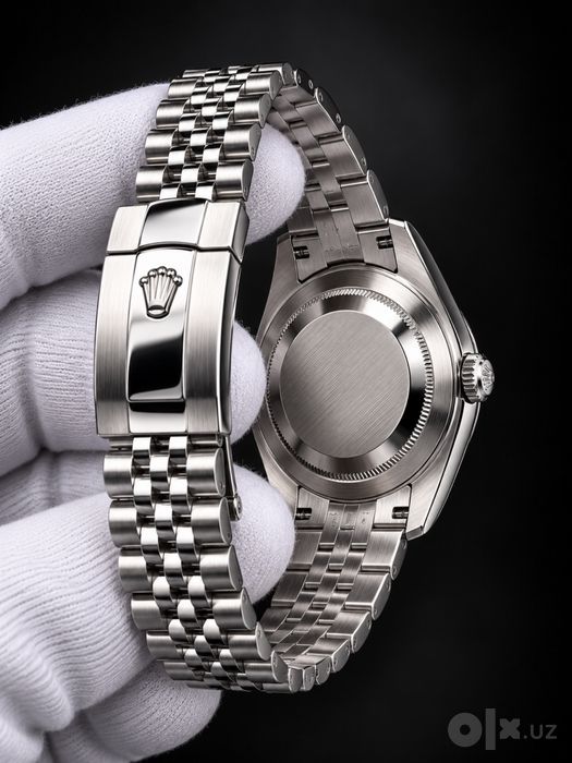 Rolex datejust — black dial watch