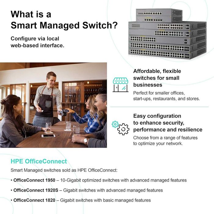 Коммутатор HPE OfficeConnect 1820 Series Switch J9980A