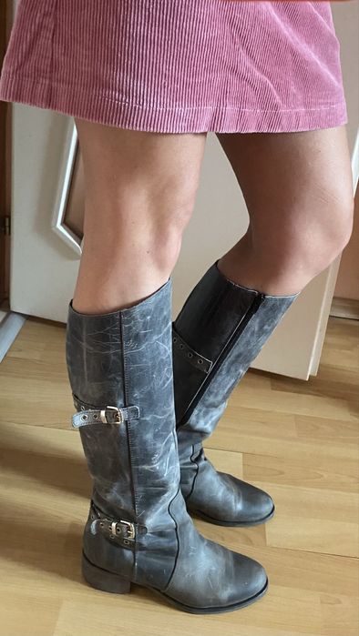 Cizme piele Charles David, made in Italy, 37,5