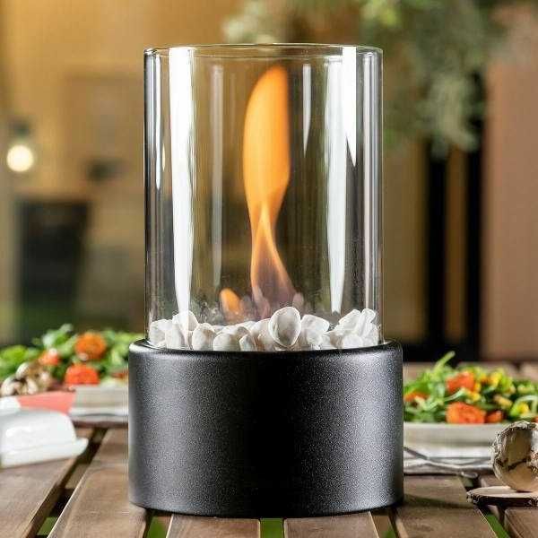 Semineu decorativ portabil pe bioetanol 28x16 cm fara fum sau miros