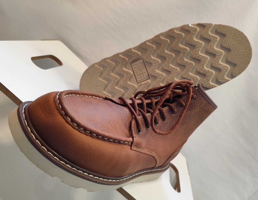 Ghete lace up 42 42.5 moc toe de lux STRONGHOLD NOI piele naturala