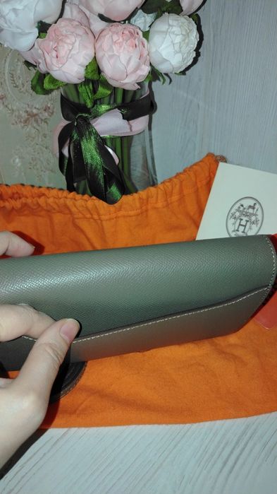 Клатч Hermes натуральная кожа
