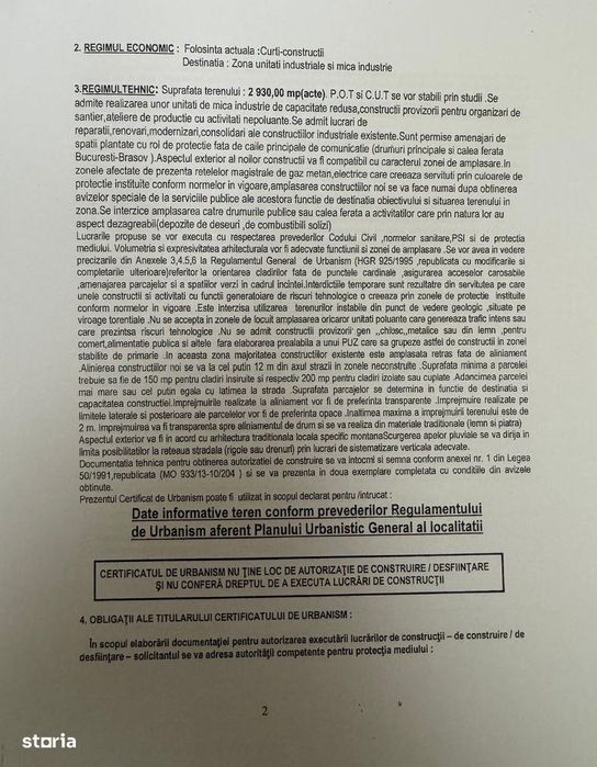 Vanzare teren intravilan 2944mp constructii ideal investitie Busteni