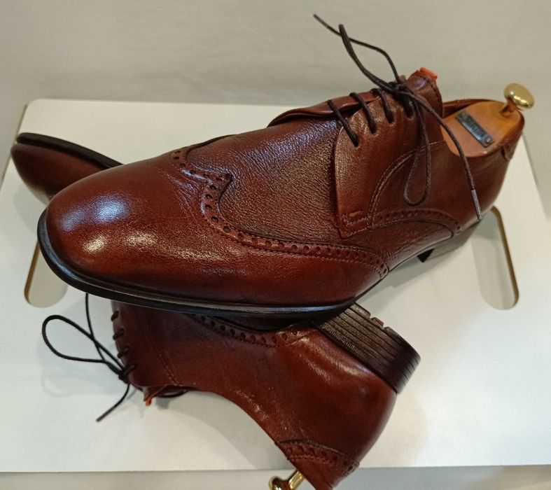 Pantofi derby 42 43 brogue LLOYD piele naturala moale