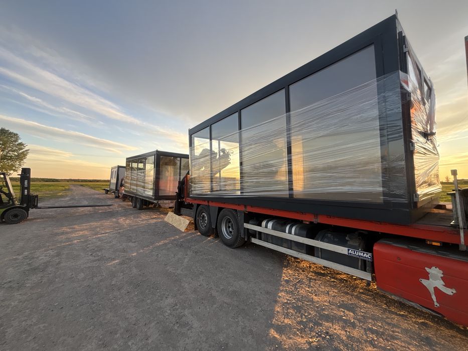 Container modular 2.7m latime cu 6m lungime se afla pe stoc nu necesita avans cu plata la livrare