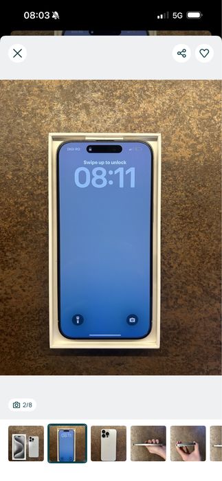 Iphone 15 pro max 256 gb cu Esim