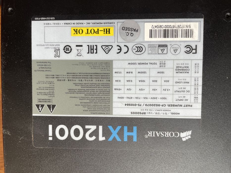 Sursa Corsair HX1200i 1200W