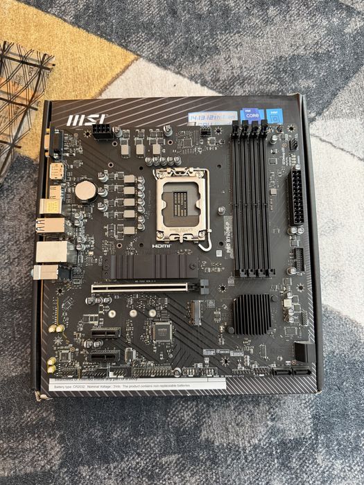 Placă de bază MSI PRO B760M-P, Socket LGA1700, DDR5, PCIe 4.0, cutie originală