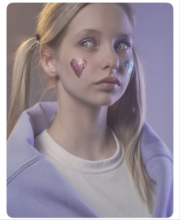 Глиттер гель для лица, тела и волос, блестки