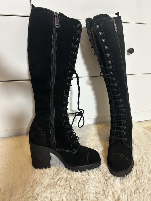 Cizme de piele intoarsa 36