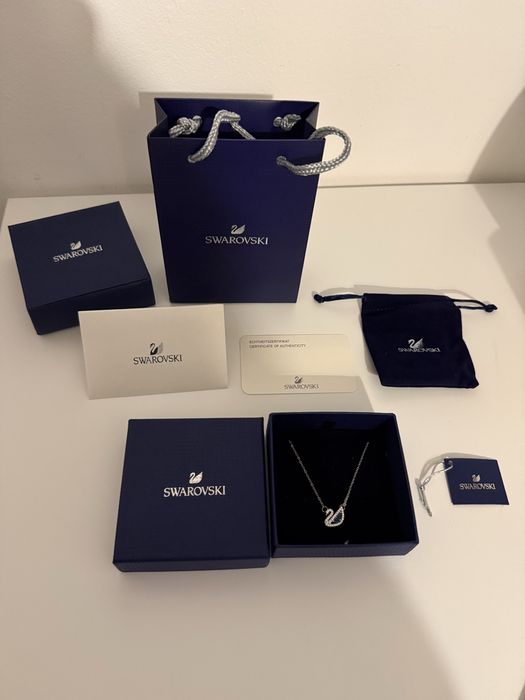 Lant Argintiu Lebada Swarovski