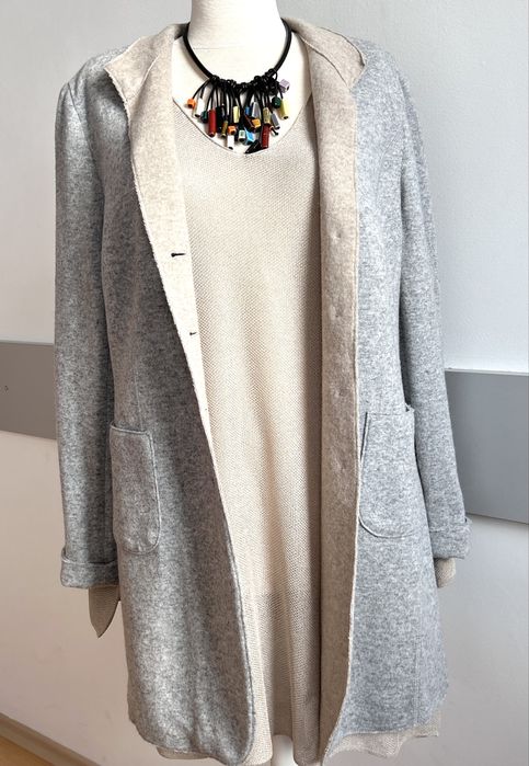 Страхотно елегантно вълнено палте л/тренч White Label