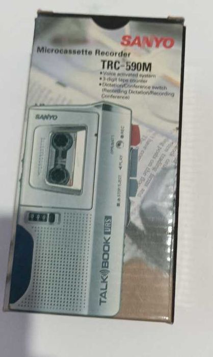 Совершенно новый. Ретро Кассетний диктафон SANYO TRC-5290M