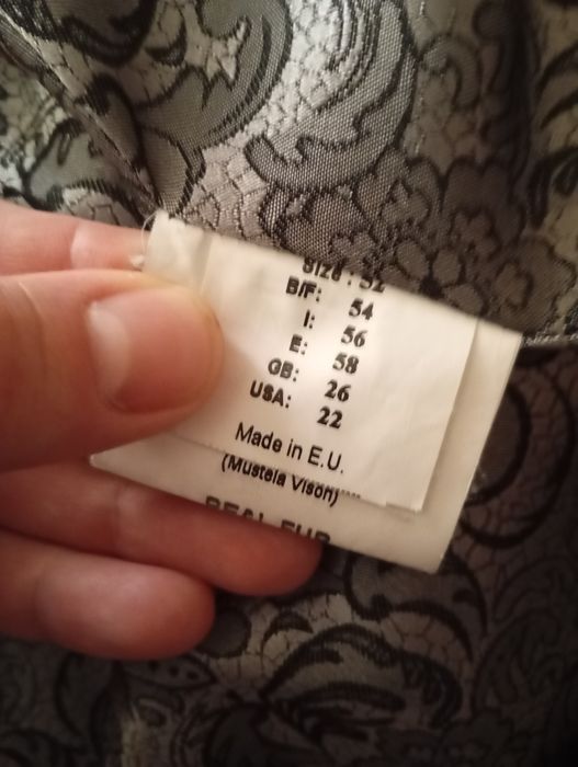 Шуба норковая орех