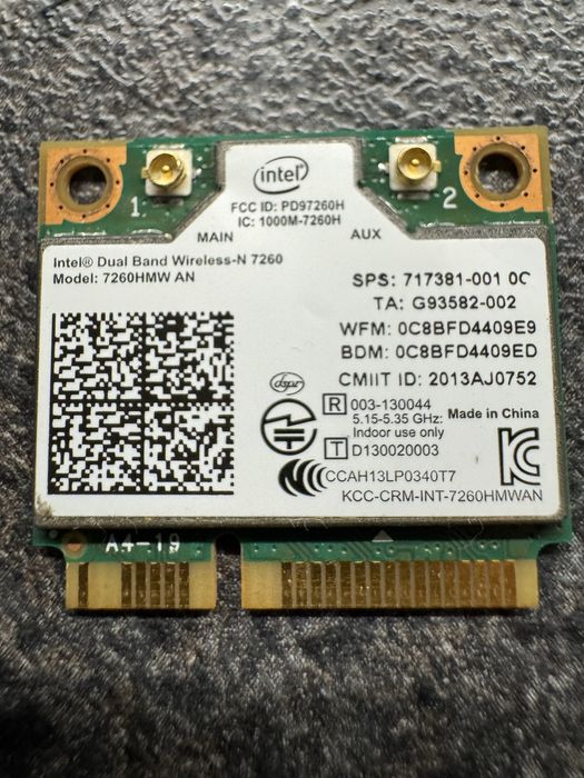 Placa wireless HP- Intel