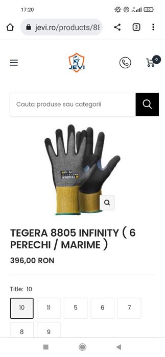 Mănuși antitaiere tegera infinity  8805