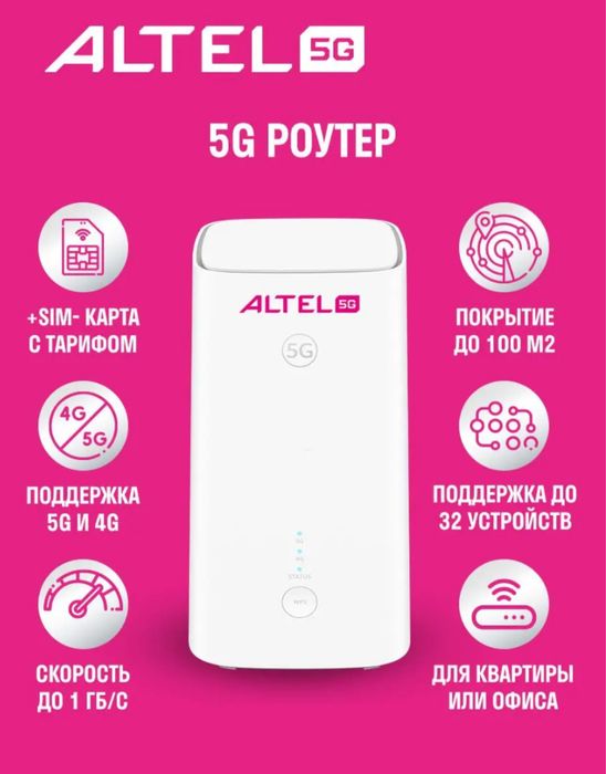 Продам Алтел роутер со симкой картой