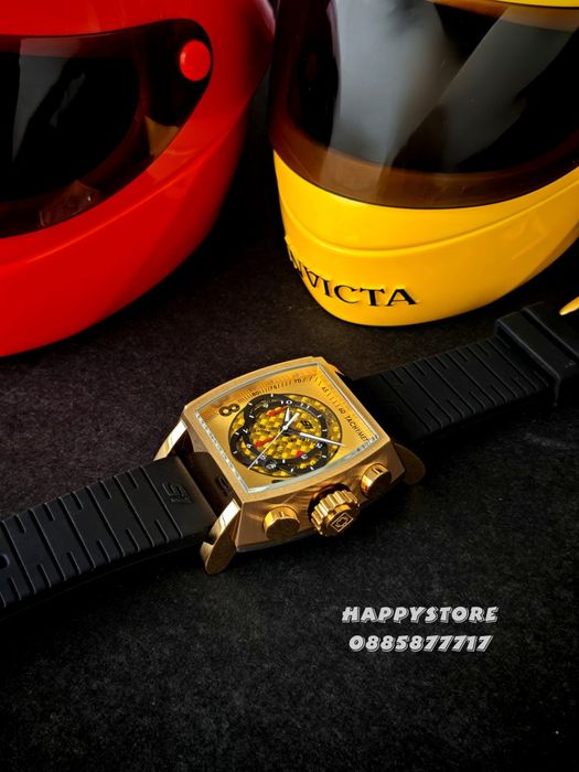 INVICTA S1 Rally Concentric gold black 48 mm, Инвикта нов мъжки часовник