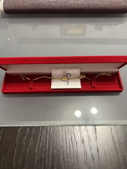 Сребърна гривна със златно покритие тип”Пандора”