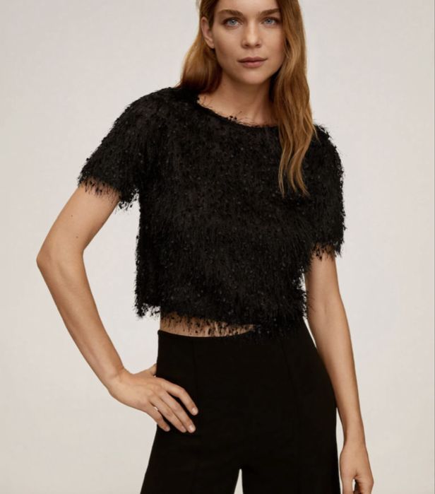 Къса блуза Mango