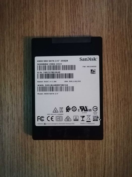 SSD 256 Gb Sandisk 240 250 480 500 512 1Tb