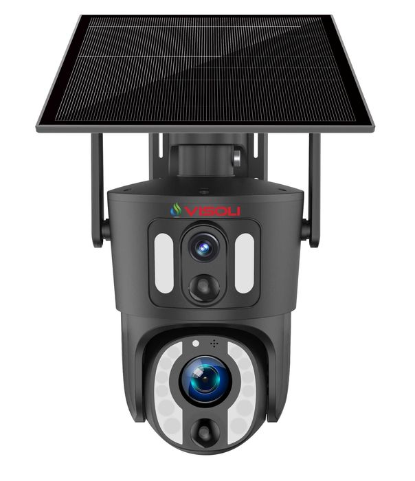 Camera de supraveghere Dubla Sim 4G Panou Solar 9W Visoli® VS-S20-4G